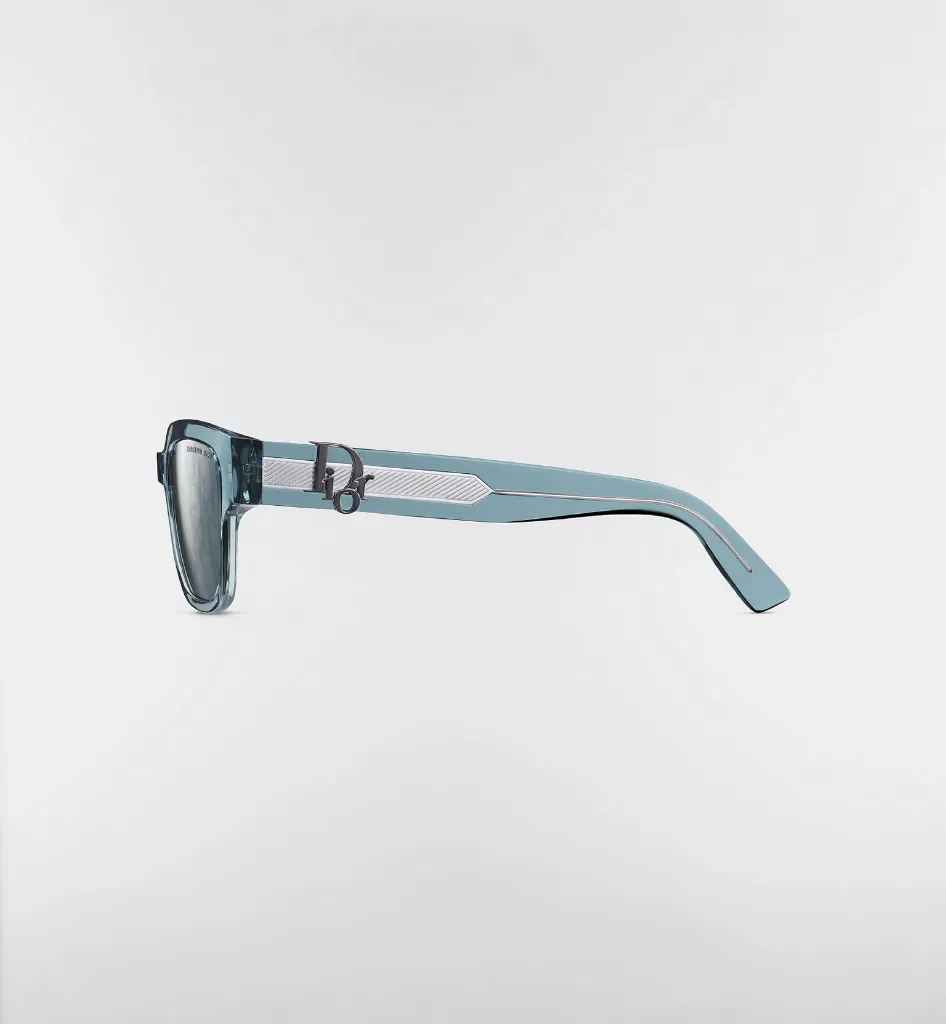 Dior Oblique S1I Lunettes de soleil carrées bleu transparent