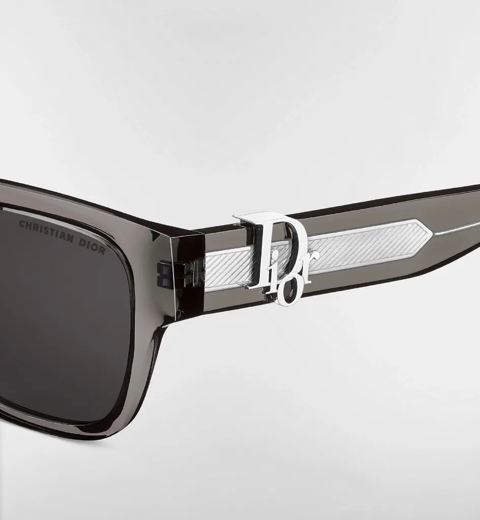 Dior Oblique S1I Lunettes de soleil carrées noir transparent