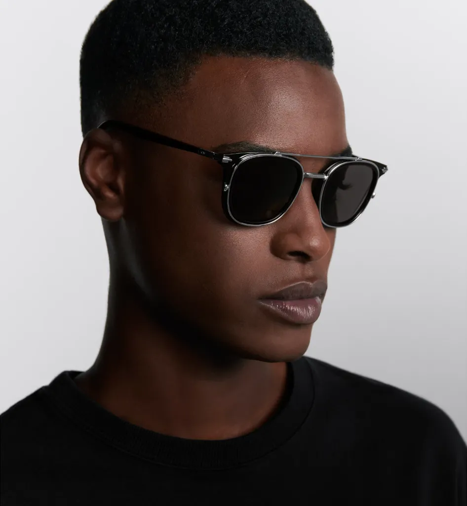 DiorBlackSuit S14I BioAcetate Lunettes de soleil carrées noires
