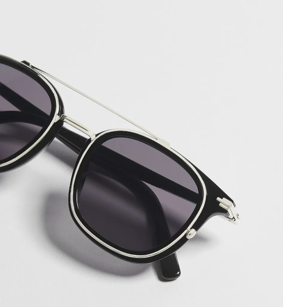DiorBlackSuit S14I BioAcetate Lunettes de soleil carrées noires