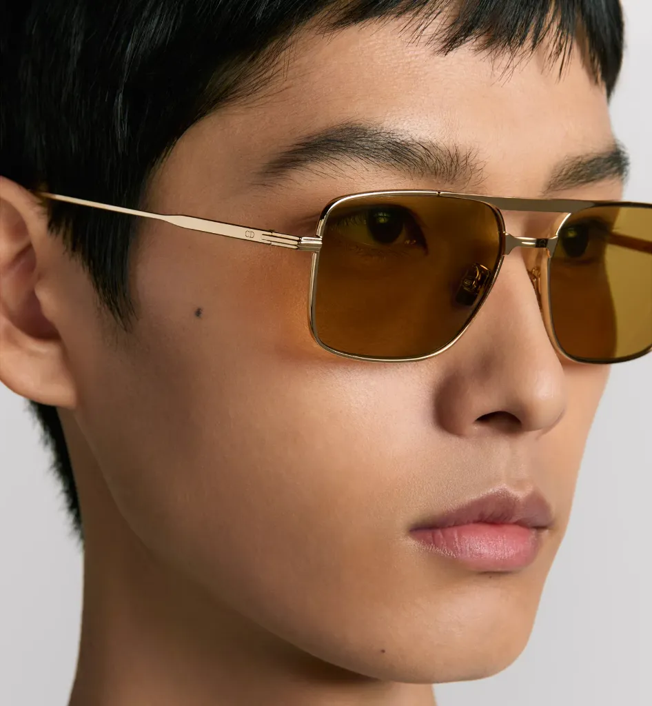 DiorBlackSuit S17U Lunettes de soleil navigateur jaunes