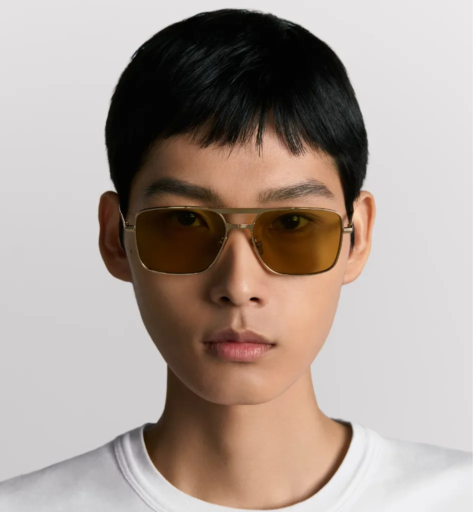 DiorBlackSuit S17U Lunettes de soleil navigateur jaunes