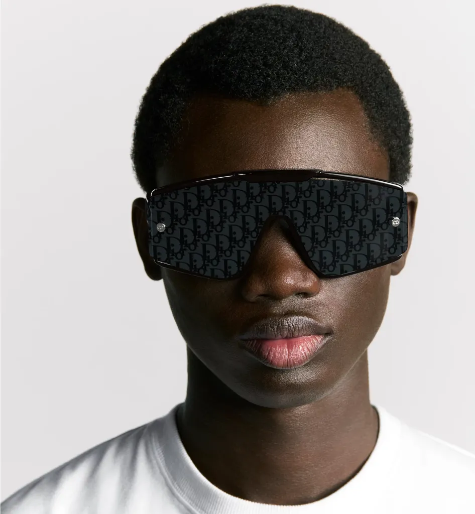 Diorxtrem MU Lunettes de soleil masque noires à verres interchangeables