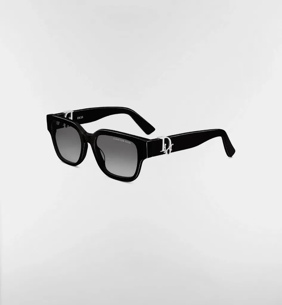 Dior Oblique S1I Lunettes de soleil carrées noires